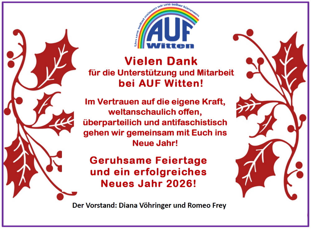 Grußkarte AUF Witten