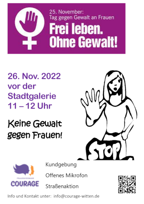 Tag gegen Gewalt an Frauen 2022