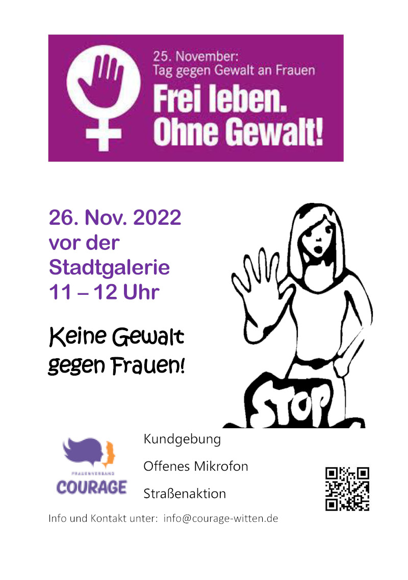 Tag gegen Gewalt an Frauen 2022