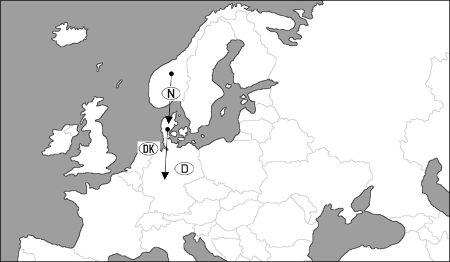 "Der Strom wird in der norwegischen Stromzone angemeldet und gelangt dann über die Übertragungsnetze der großen Energiekonzerne (z.B. RWE, VATTENFALL) mittels eines zweimaligen bilanziellen Strommengen¬austausches von Norwegen ins dänische Netz und danach ins deutsche Netz." "Der Strom wird in der norwegischen Stromzone angemeldet und gelangt dann über die Übertragungsnetze der großen Energiekonzerne (z.B. RWE, VATTENFALL) mittels eines zweimaligen bilanziellen Strommengen¬austausches von Norwegen ins dänische Netz und danach ins deutsche Netz."