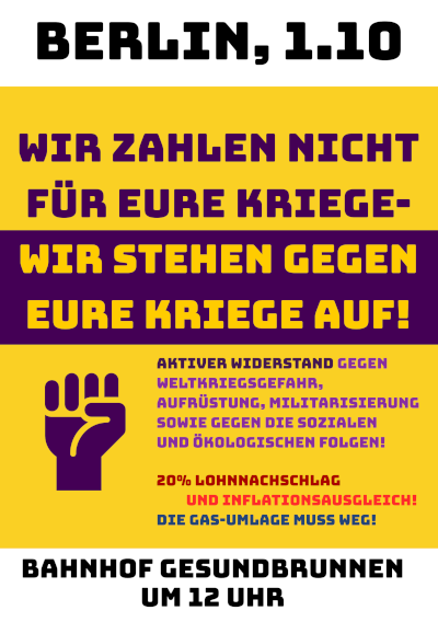 Flyer Herbstdemo 2022