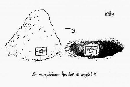 Mit der richtigen Politik wäre ein ausgeglichener Haushalt problemlos möglich! Mit der richtigen Politik wäre ein ausgeglichener Haushalt problemlos möglich!