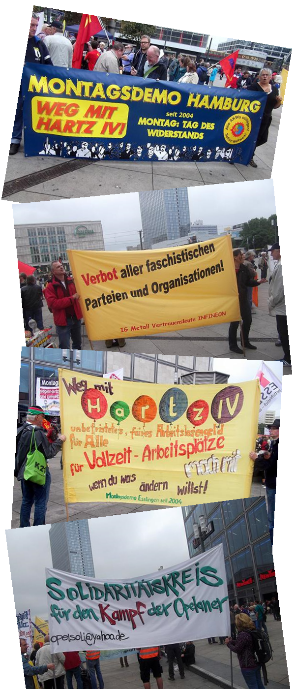 Sämtliche Montagsdemos und Organisationen waren mit Delegationen auf der Herbstdemo in Berlin 2014 dabei. Sämtliche Montagsdemos und Organisationen waren mit Delegationen auf der Herbstdemo in Berlin 2014 dabei.
