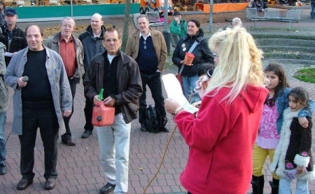 Teilnehmer beim Jahresfest der Montagsdemo 2007