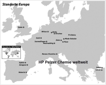 HP Pelzer Chemie weltweit HP Pelzer Chemie weltweit