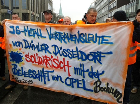 Die Montagsdemo Witten unterstützt die Opel Kollegen bei ihrem Kampf gegen die Werkschließung. Bild vom Solifest vom 3. März 2013 Die Montagsdemo Witten unterstützt die Opel Kollegen bei ihrem Kampf gegen die Werkschließung. Bild vom Solifest vom 3. März 2013
