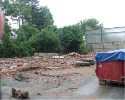 Die „aufgeräumte“ Baustelle am 28.7.12